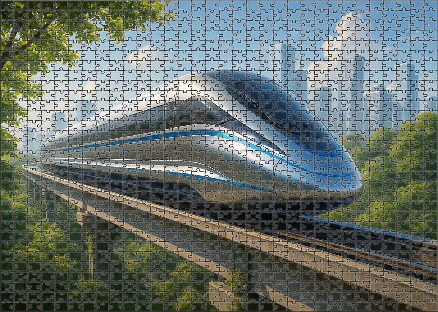 Crystal Stream Maglev Prototype Mini Puzzle