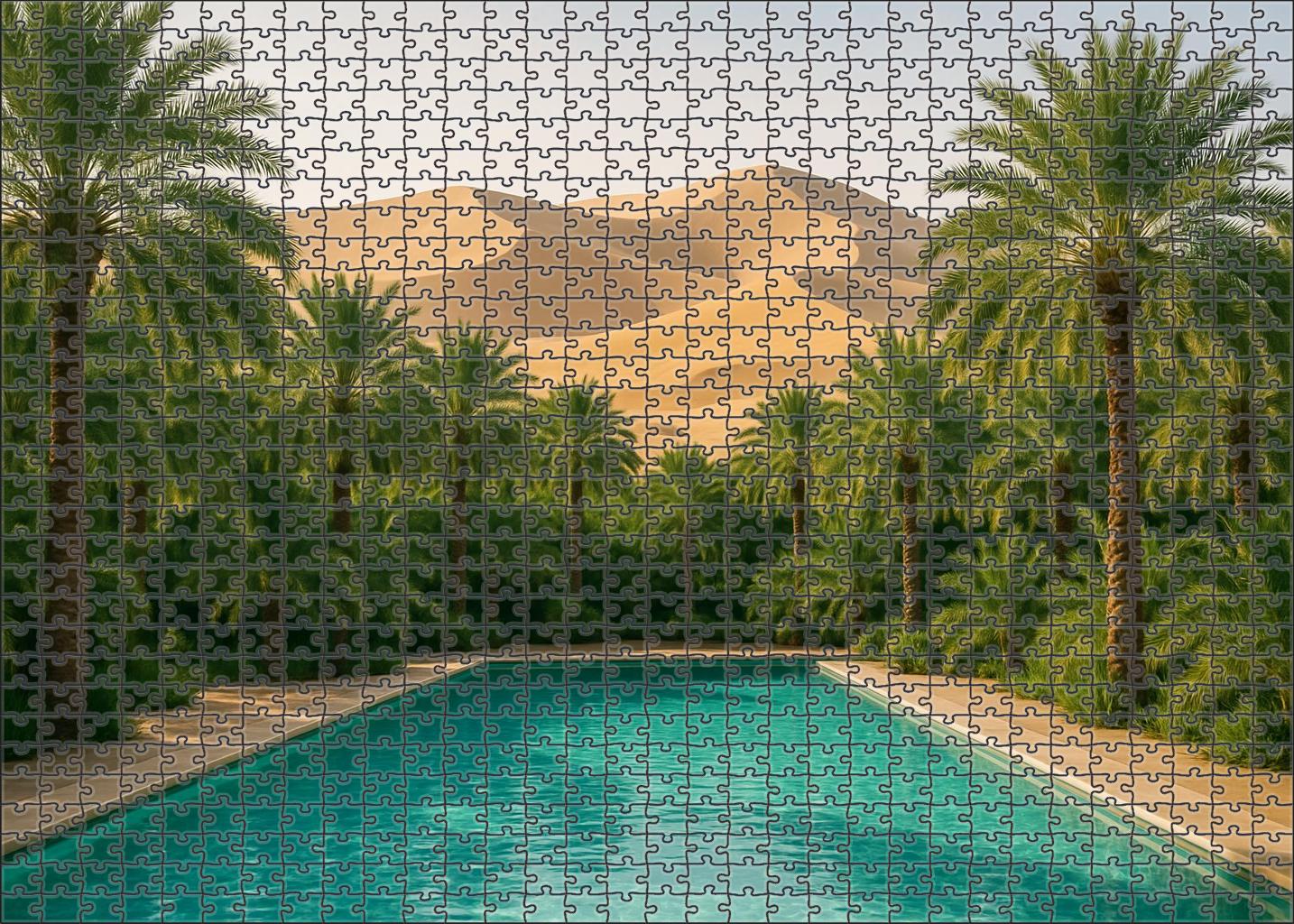 Golden Oasis Glimmer 1000 Piece Puzzle