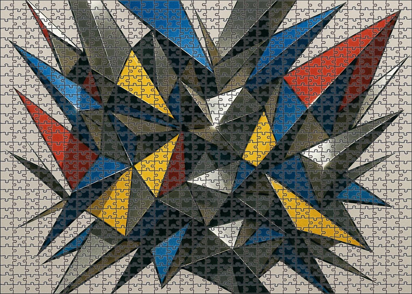 Mosaic Of Fragmented Thoughts 50 Piece Puzzle