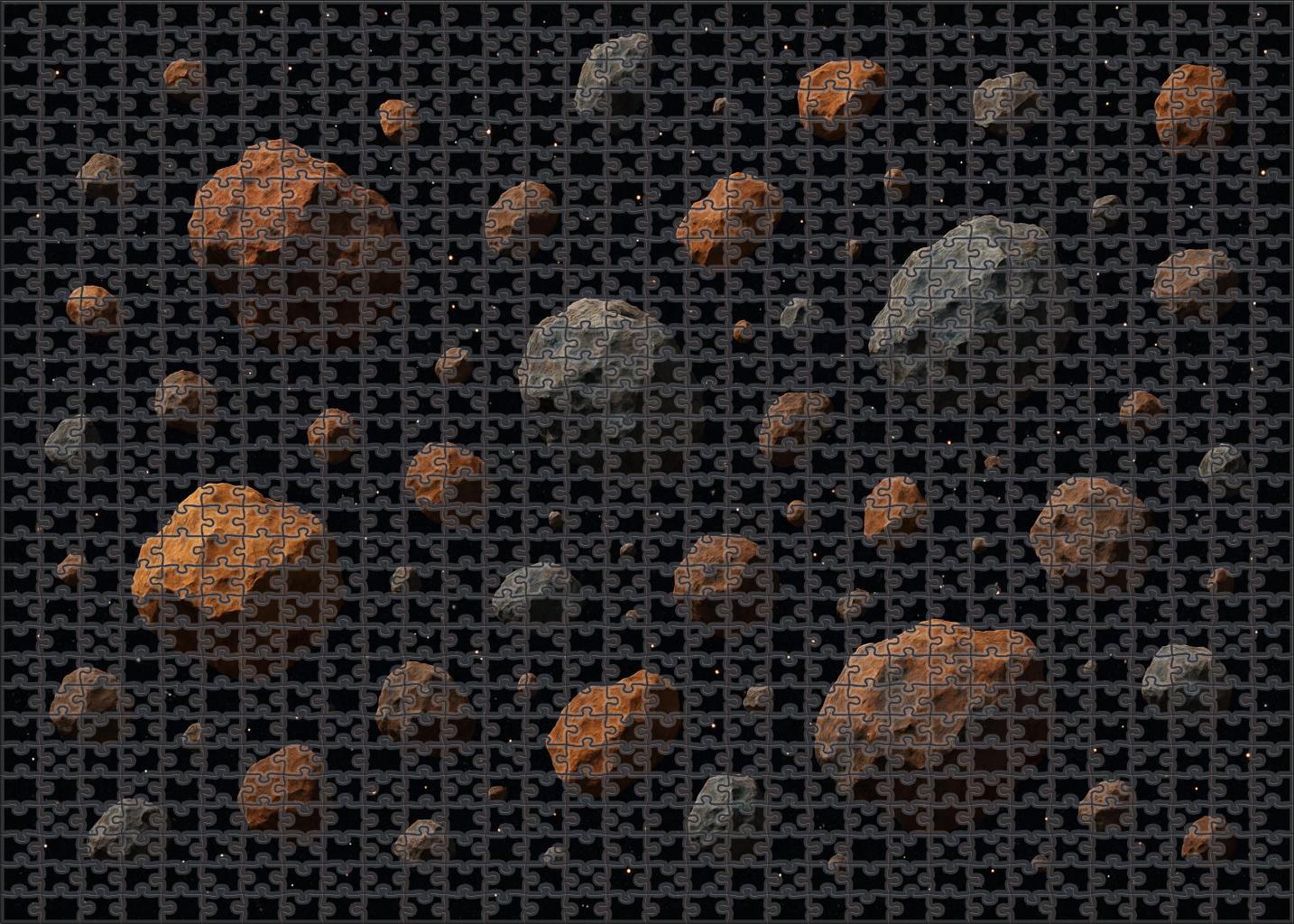Silent Asteroid Field Drift 100 Piece Puzzle