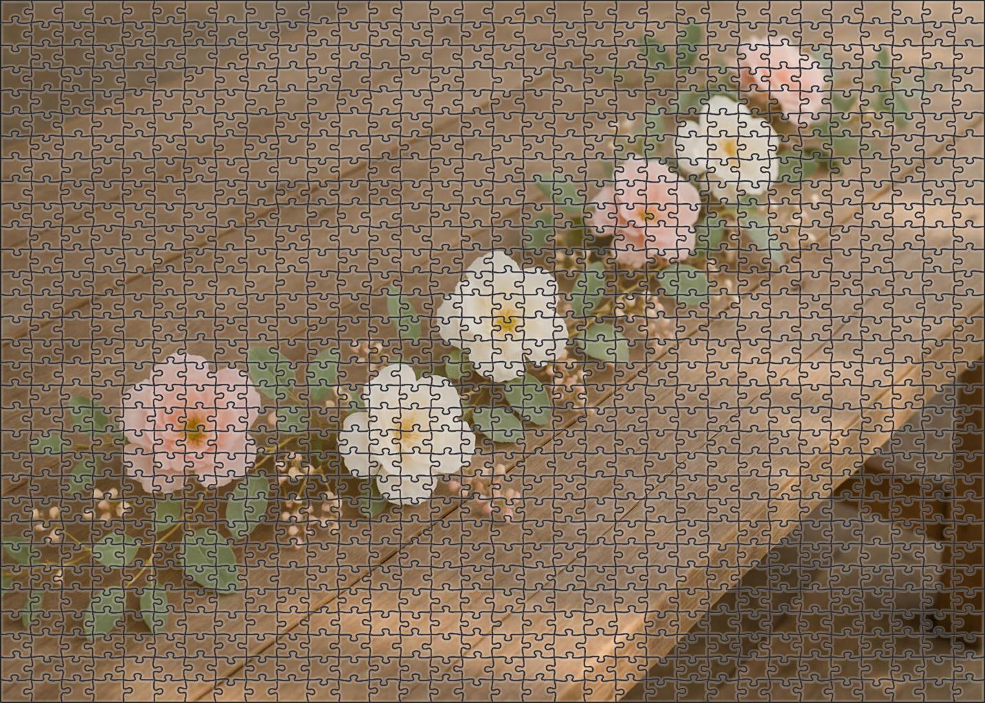 Soft Blush Table Garland Puzzle Collection