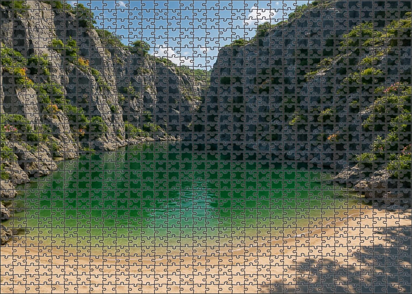 Hidden Lagoon Cove Large Format Puzzle