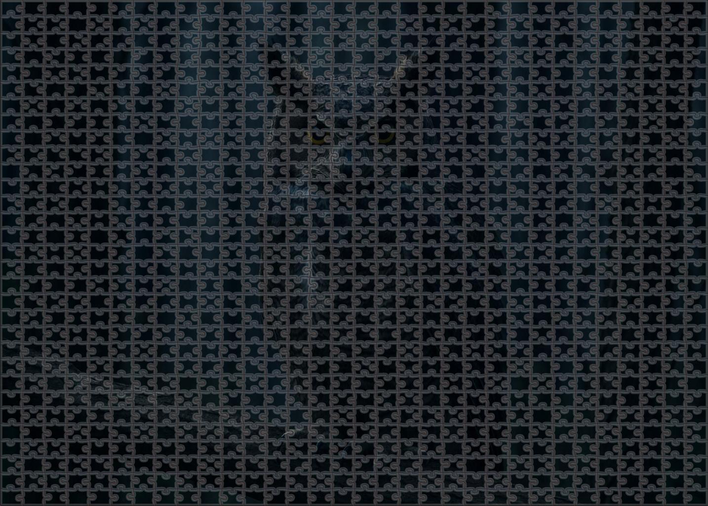 Great Horned Owl Nighttime Sovereign Custom Jigsaw Puzzle