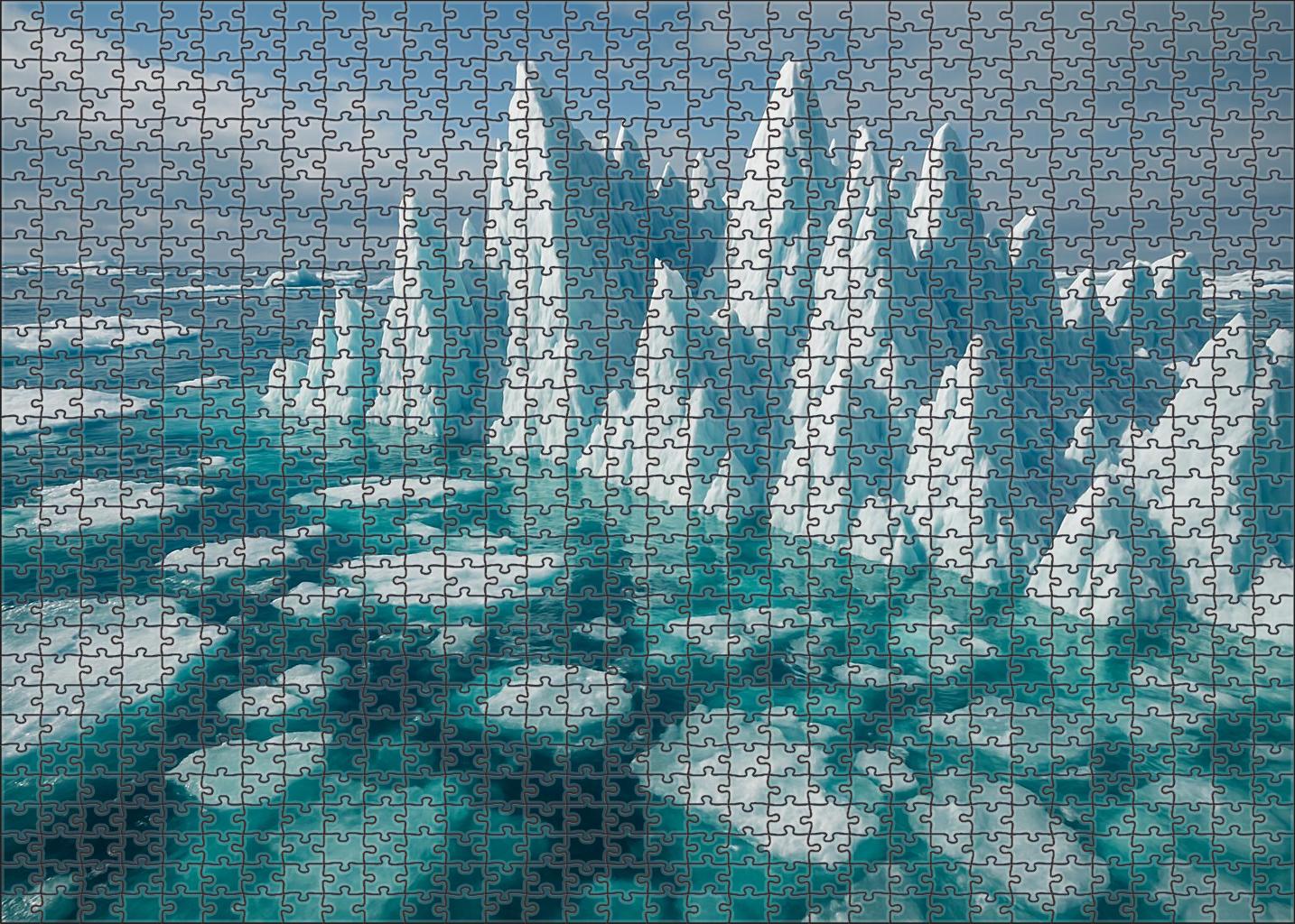 Frostbound Ice Ridge Puzzle For Adults