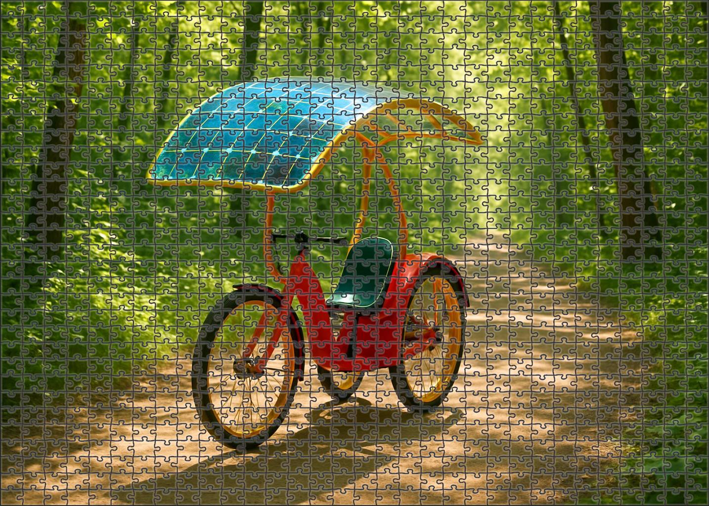 All-terrain Solar Tricycle 100 Piece Puzzle