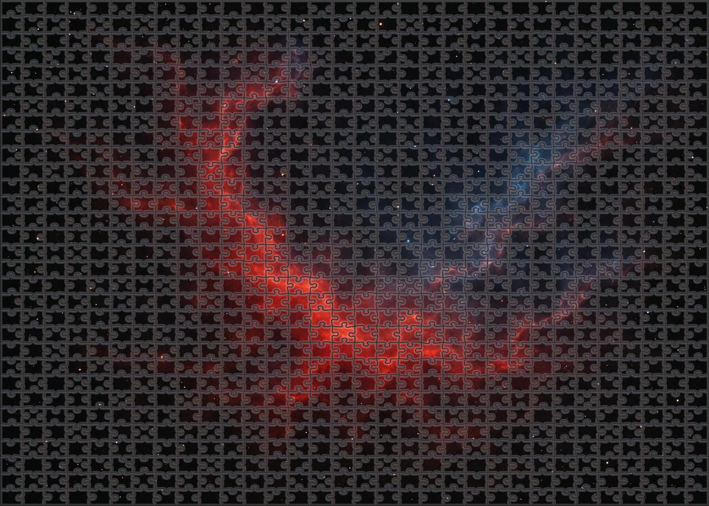 Radiant Nebular Bloom Unique Puzzle Design