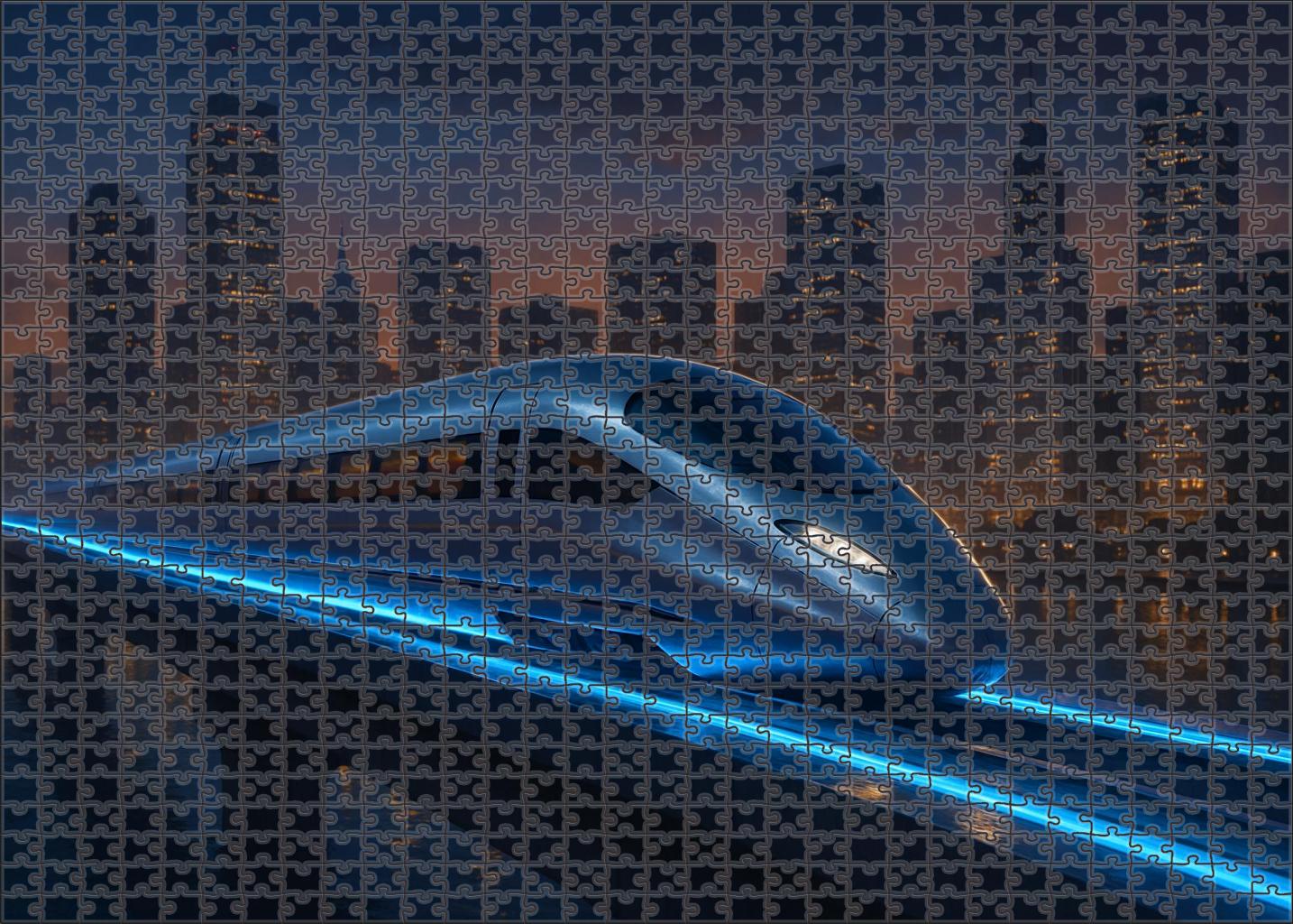 Silver Skyline Maglev Easy Puzzles