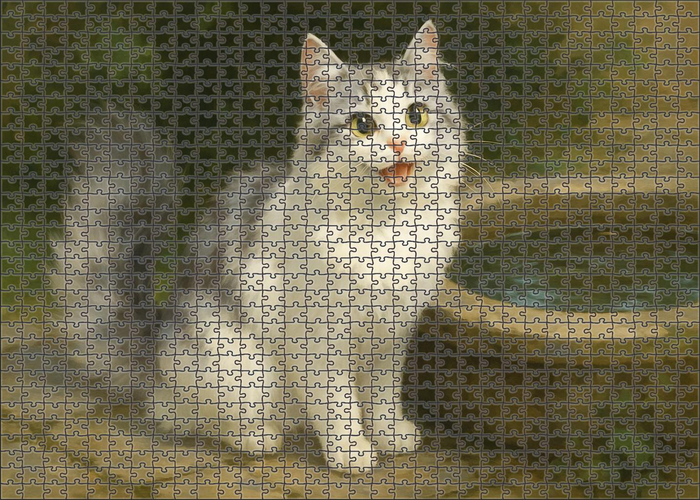 Silver Veil Turkish Van Puzzle Collection
