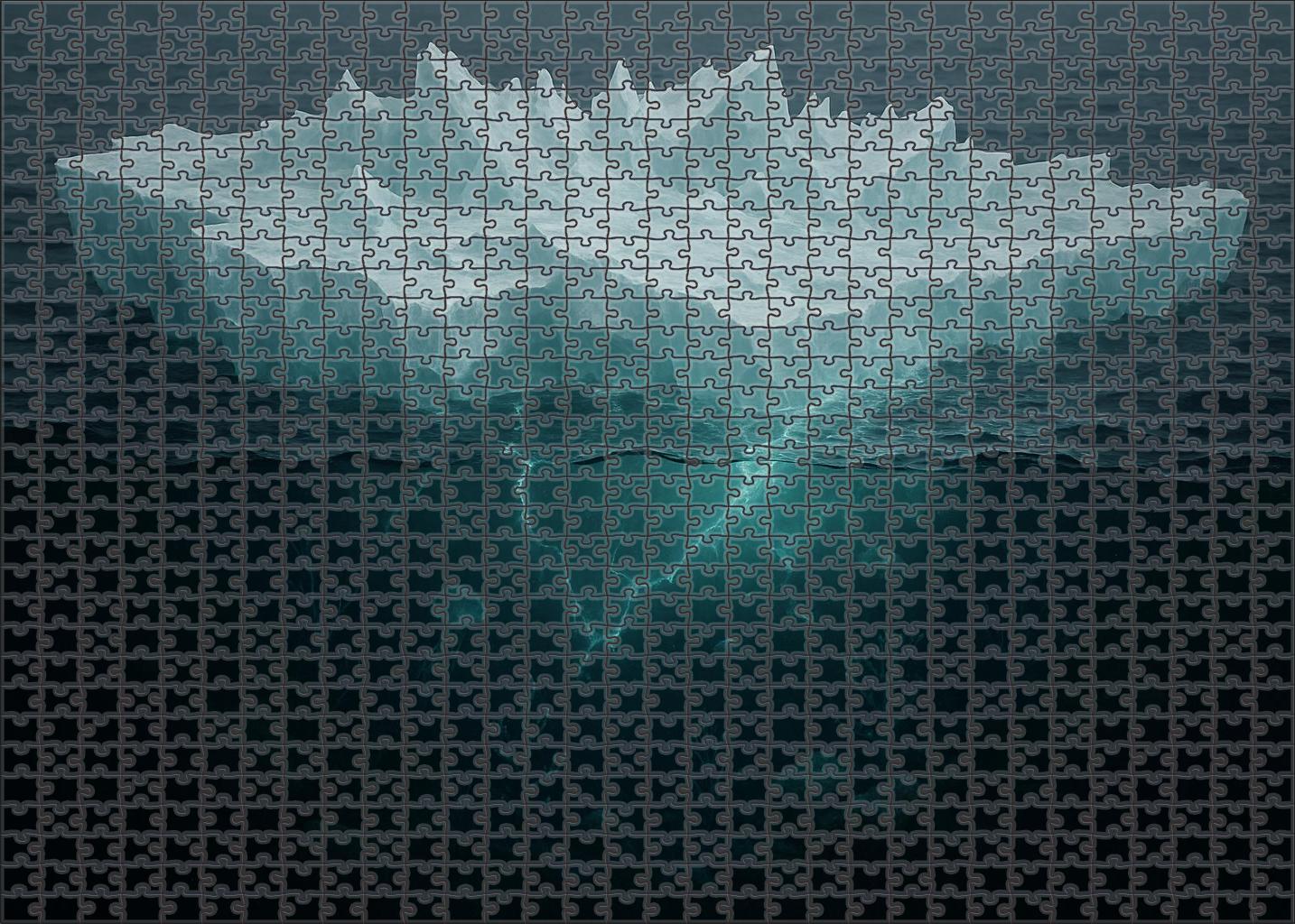 Glacial Drift Ice Shelf Custom Jigsaw Puzzle