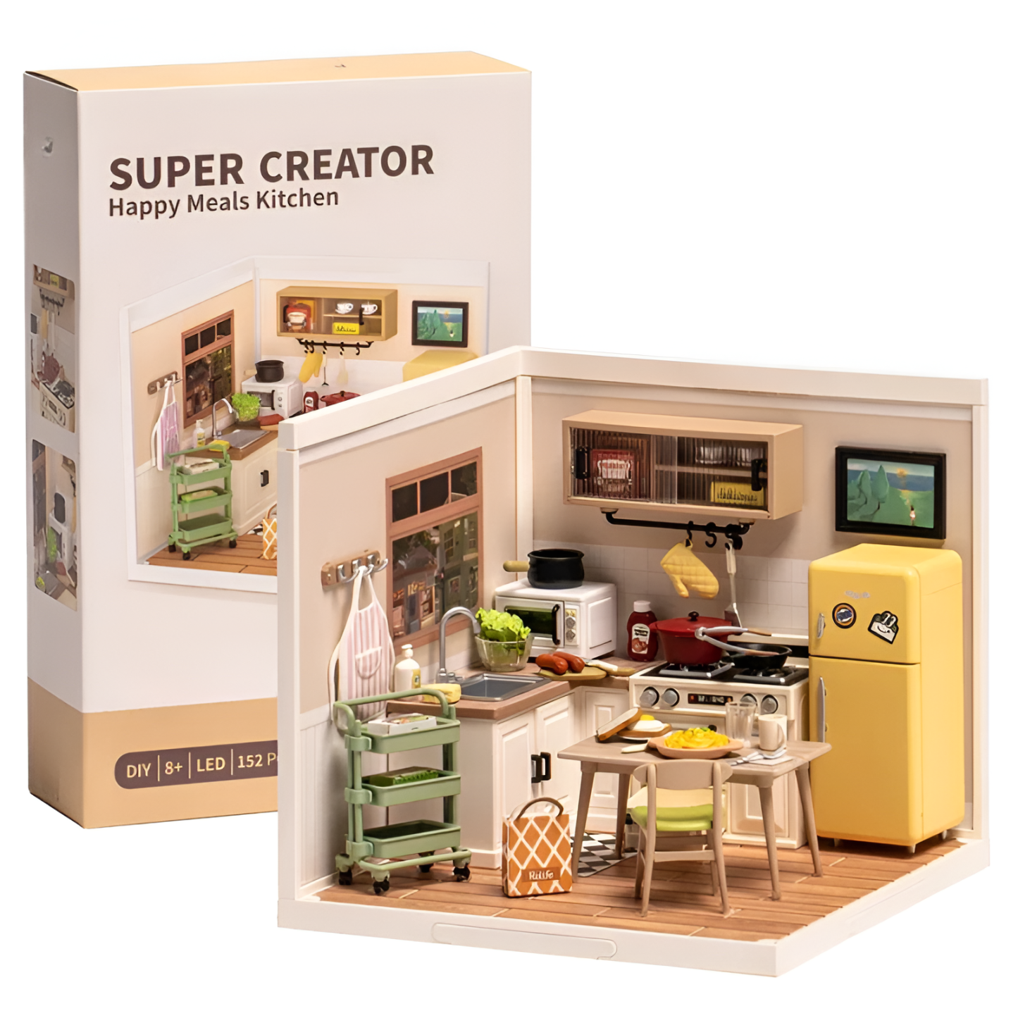 DIY Kitchen Room Kit With Dining Area And Stove Setup