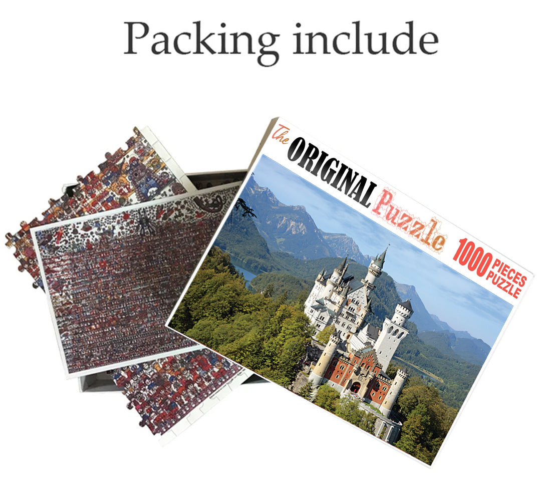 Castle in the Forest is Wooden 1000 Piece Jigsaw Puzzle Toy For Adults and Kids puzzle