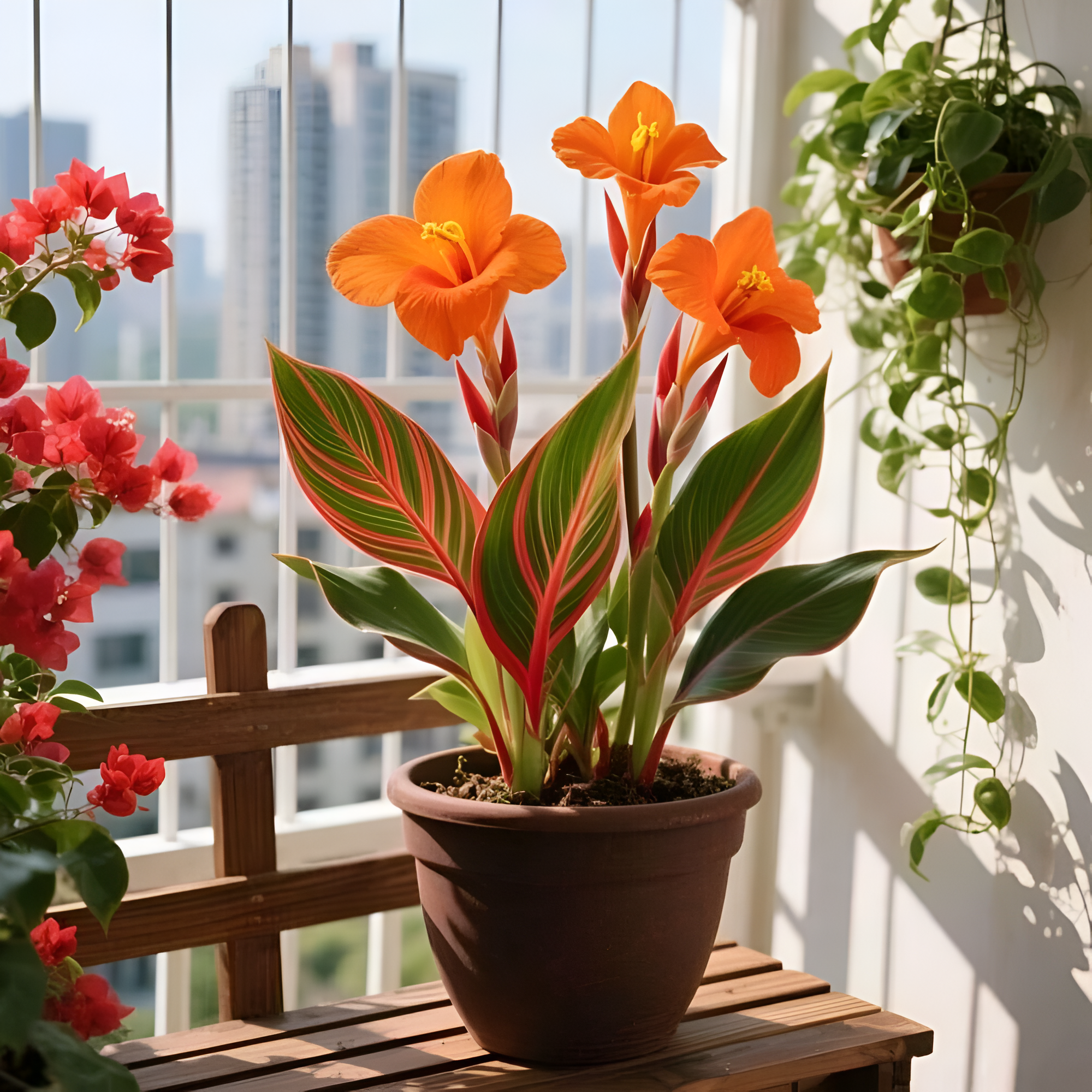 Striking Lilies Adorn The Center Of The Flower Seed