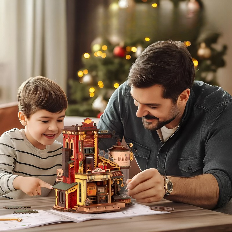 Christmas Gift Factory 3D Wooden Puzzle