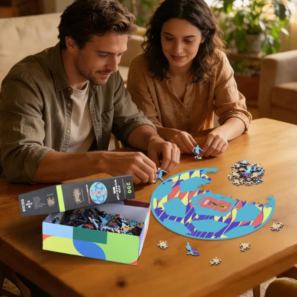 FIFA 2026 Los Angeles World Cup Wooden Jigsaw Puzzle Pack Of 200