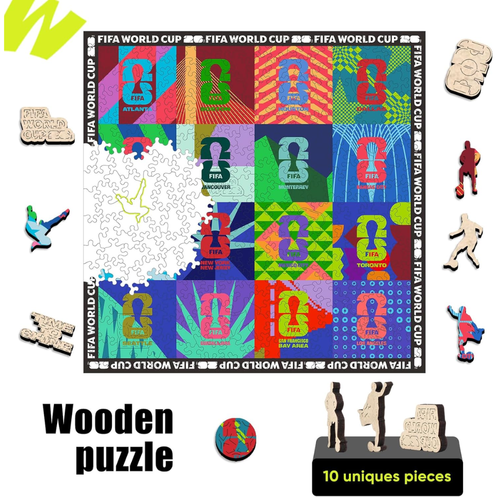 Pack Of 300 Fifa 2026 Trophy Series Jigsaw Puzzle 