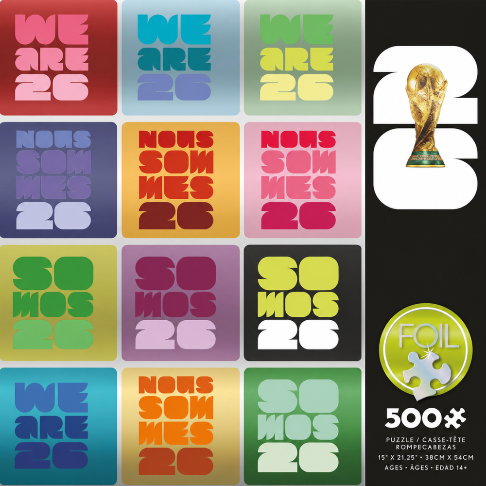 FIFA 2026 World Cup Foil Accent Jigsaw Puzzle Pack Of 500 Pieces