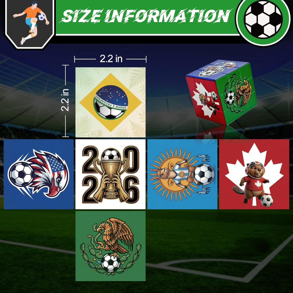 FIFA World Cup 2026 Soccer Theme Cube Puzzle For Adults