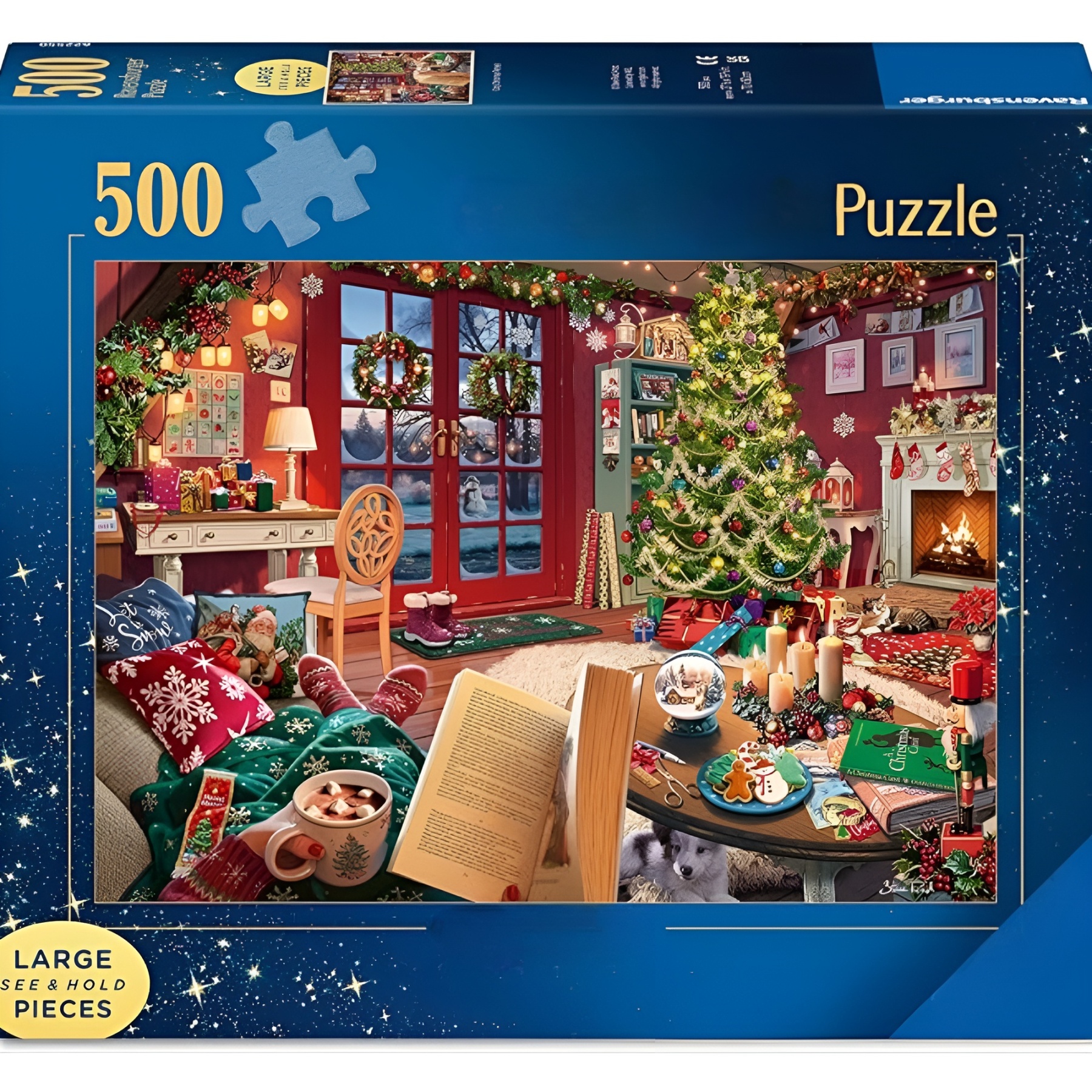 Cozy Christmas 500 Piece Large Format Puzzle for Adults