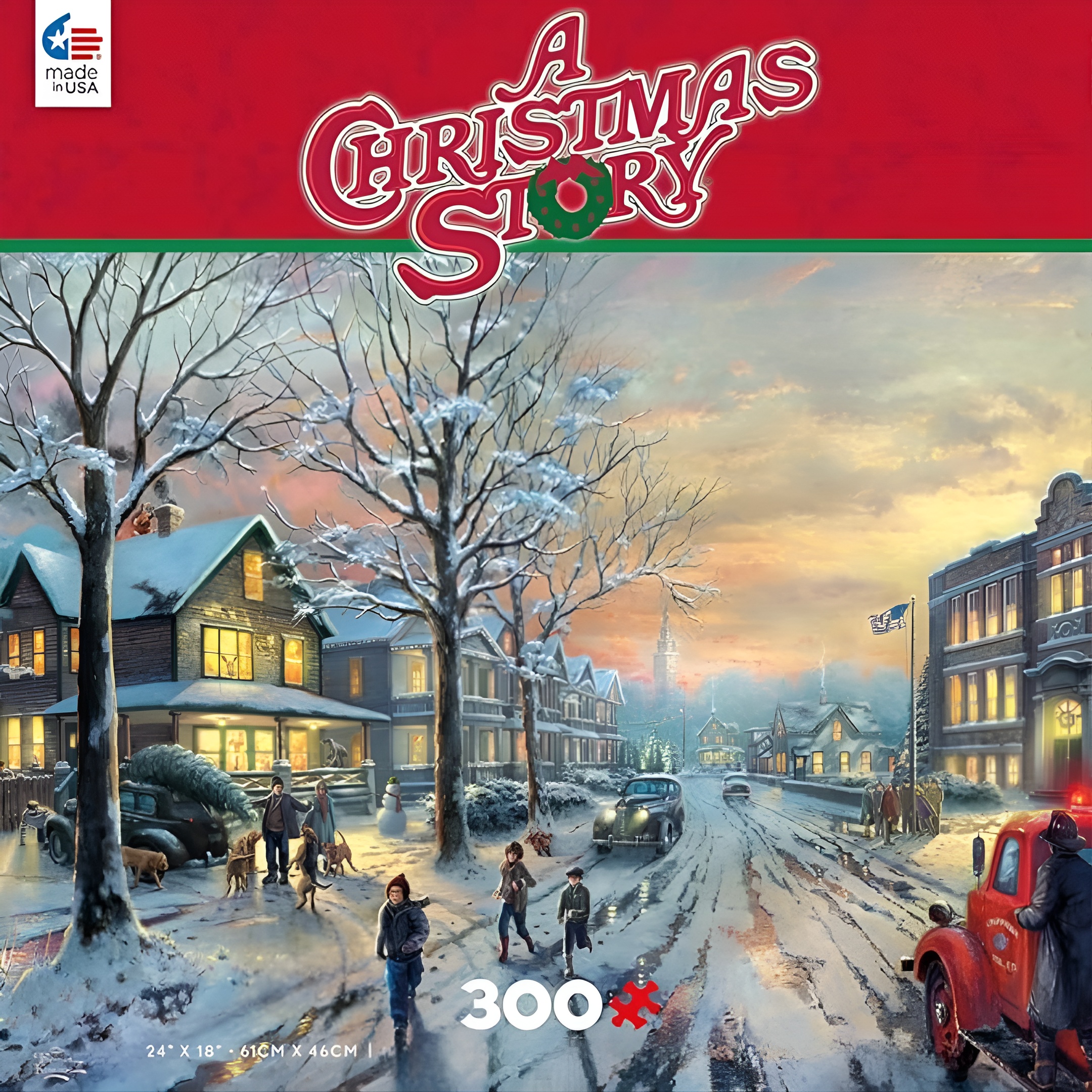 300 Piece Christmas Movie Street Jigsaw Puzzle