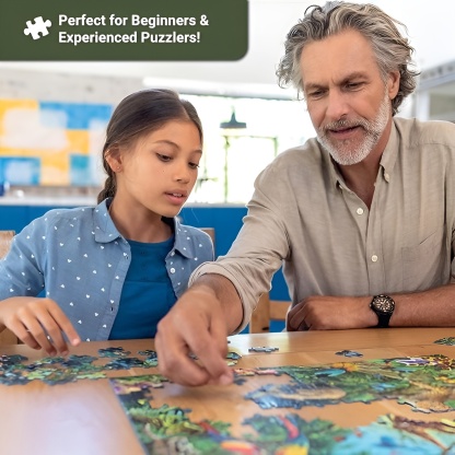 Christmas Tree Ice Skating Rink 1000 Piece Jigsaw Puzzle