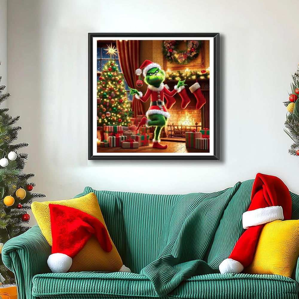 Christmas Fireplace And Tree 500 Piece Seasonal Jigsaw Puzzle