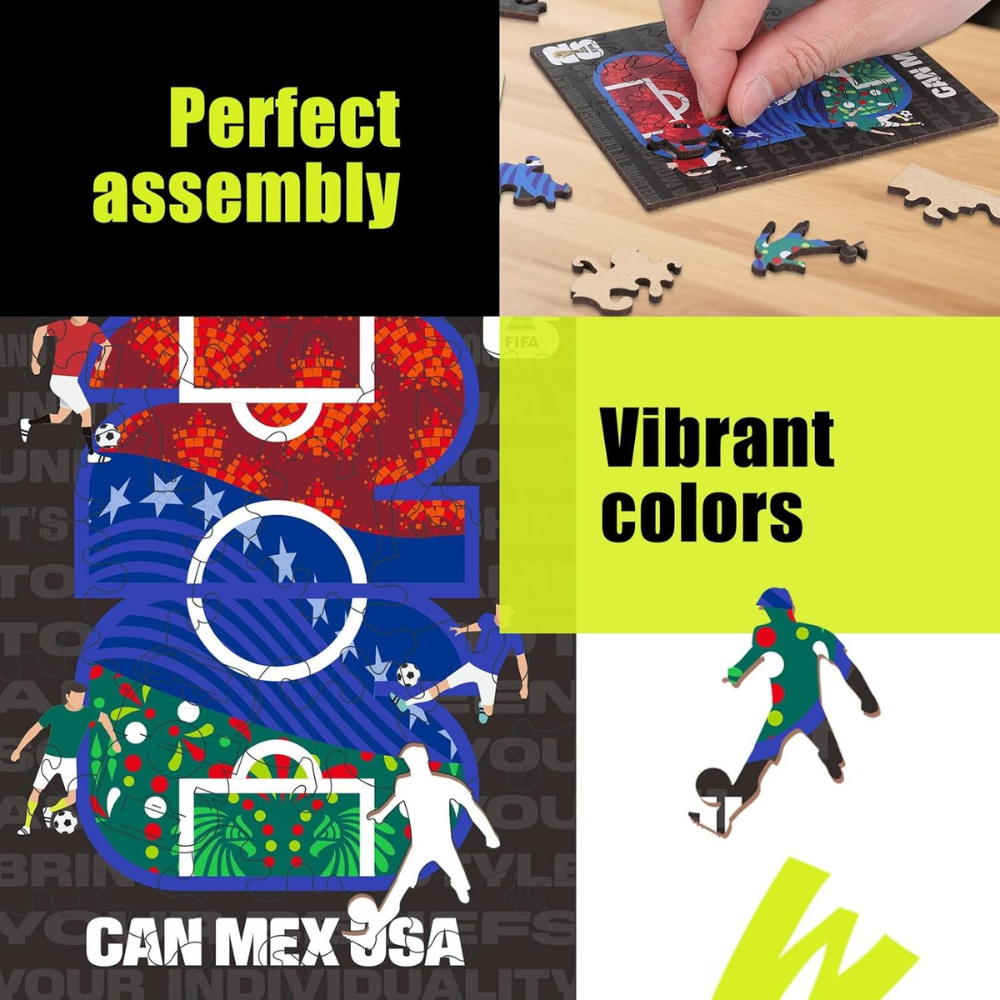 FIFA World Cup 2026 Field 26 Pieces Wooden Puzzle