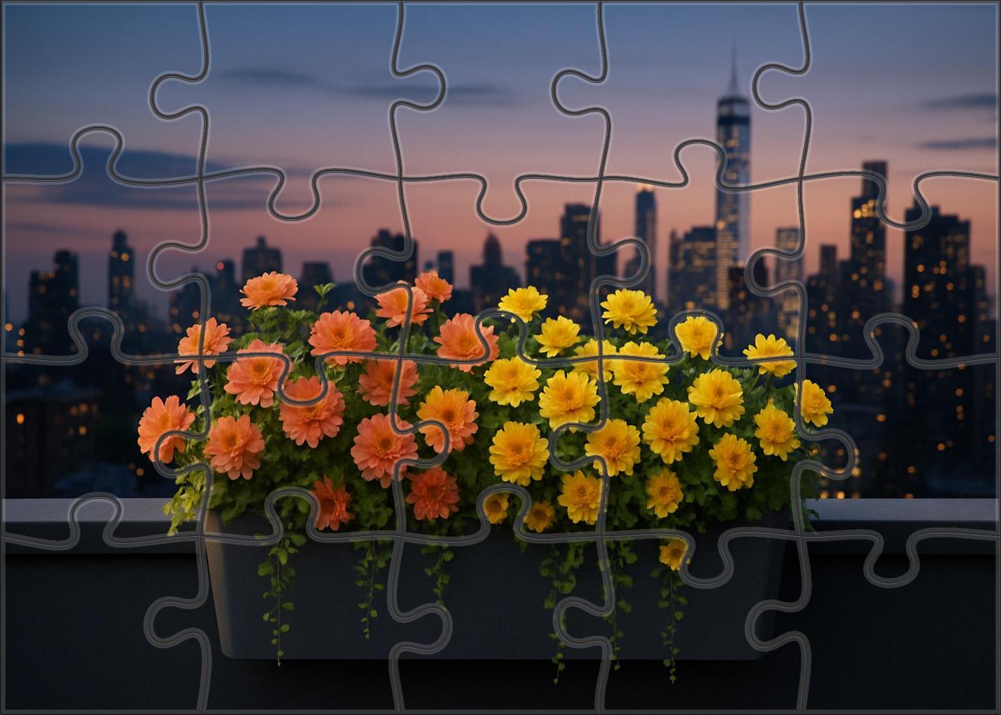 Sunset Terrace Planter Puzzle Collection