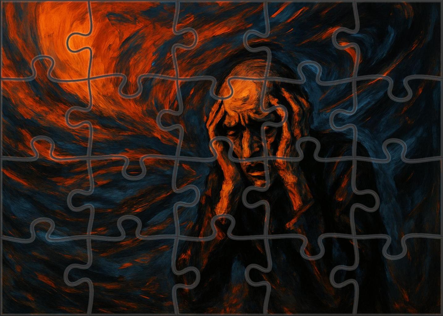 The Scream 20 Piece Puzzle