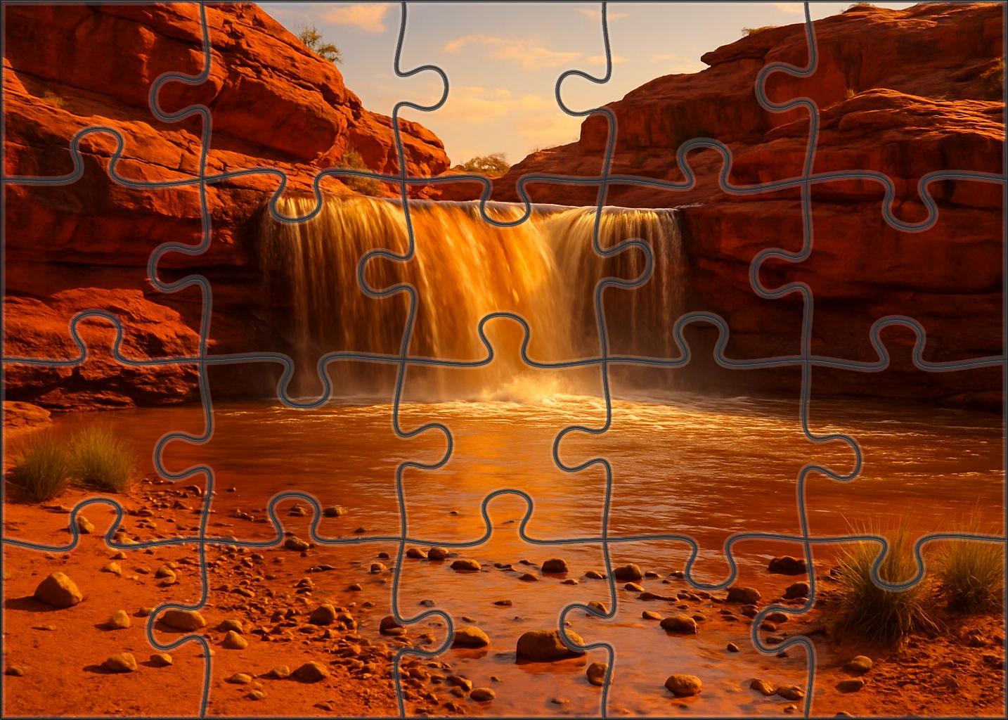 Amber Glow Spill 200 Piece Puzzle