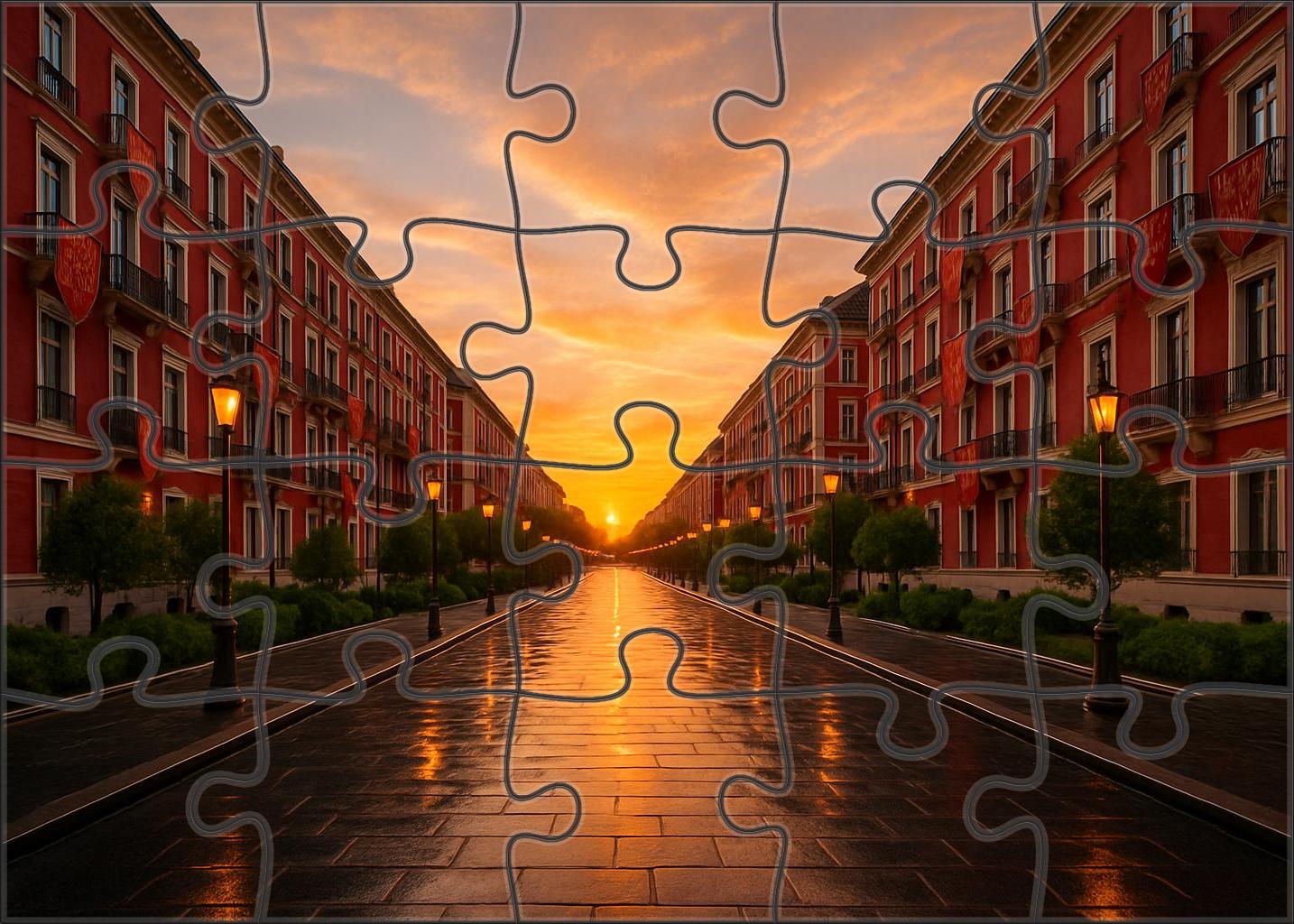 Crimson Boulevard 300 Piece Puzzle