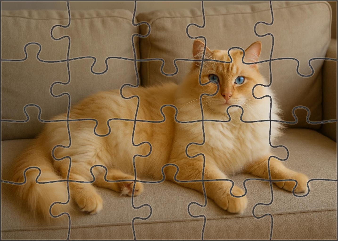 Golden Plush Ragdoll Puzzle Collection