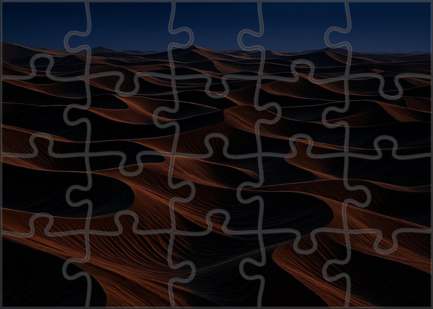 Twilight Dune Maze Labyrinth Of Bronze Hills And Whispering Winds Large Format Puzzle