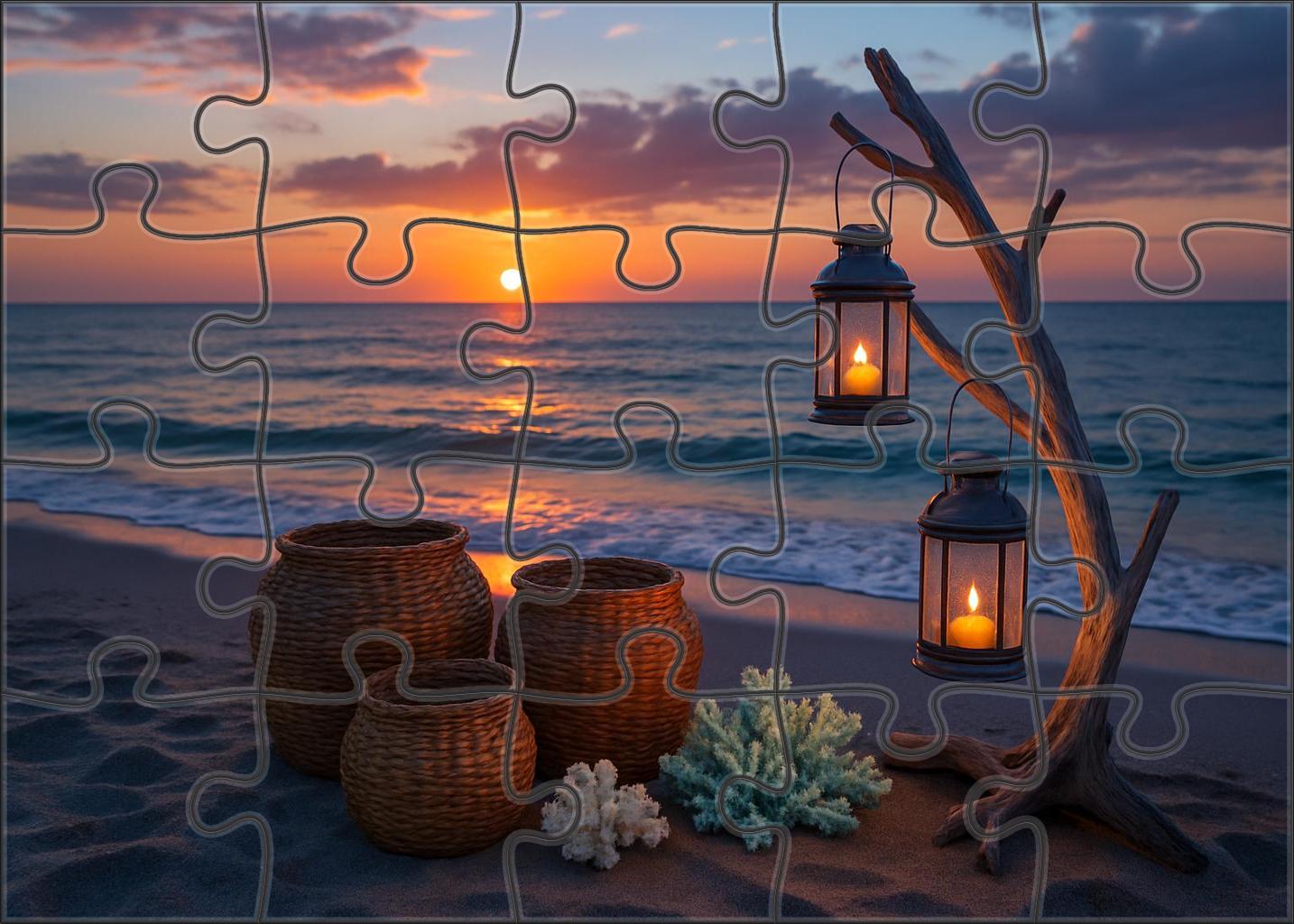 Coastal Summer Soiree Unique Puzzle Design