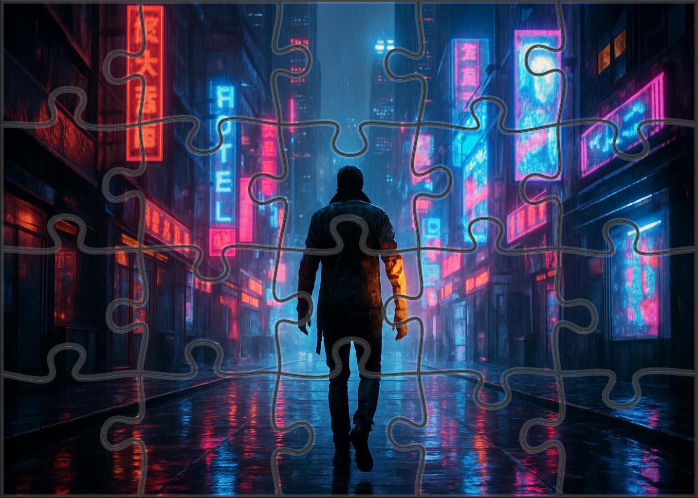 Sci-fi Cybernetic Thriller Urban Dystopia And Human Augmentation Custom Jigsaw Puzzle