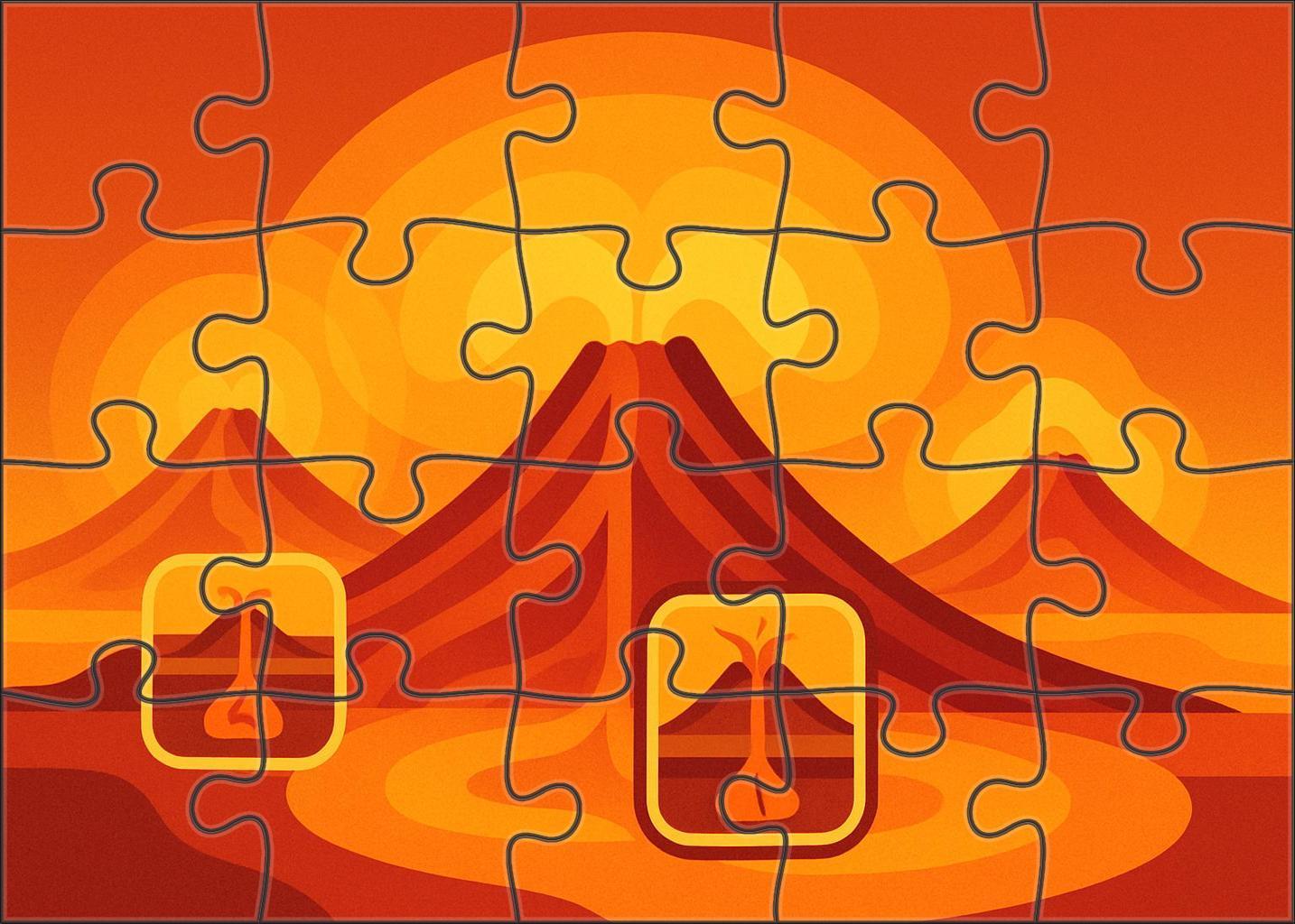 Volcanic Activity Risk Chart Mini Puzzle