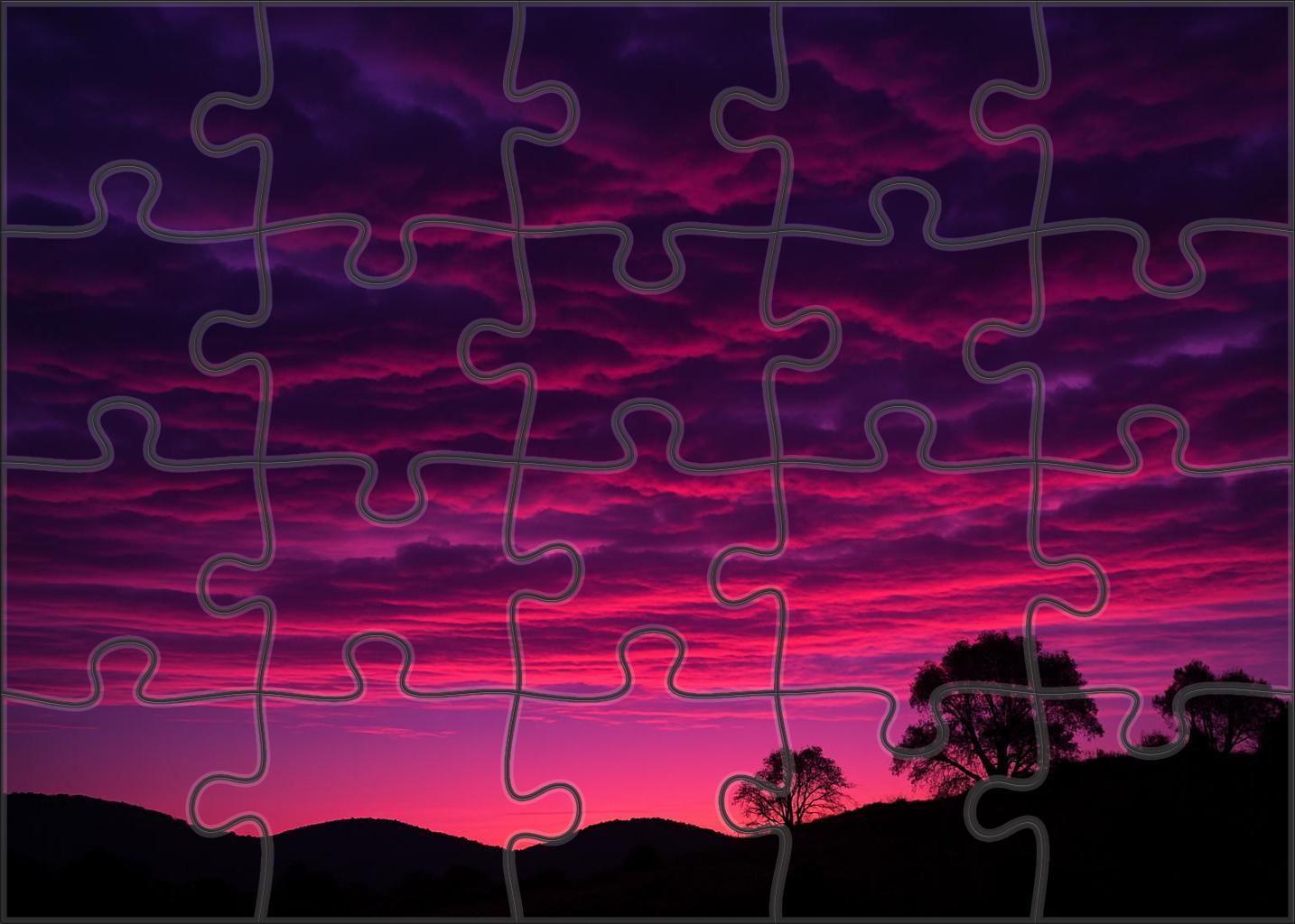 Violet Cloud Curtain 100 Piece Puzzle