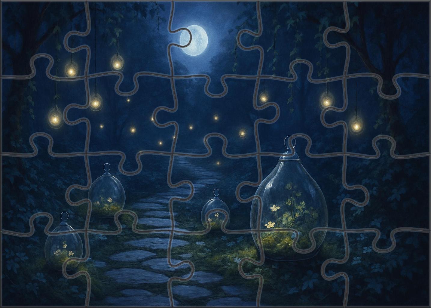 Midnight Garden Enchantment 300 Piece Puzzle