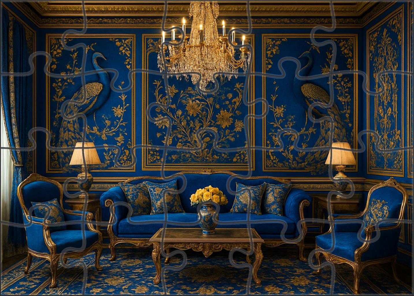 Harmony In Blue And Gold The Peacock Room Mini Puzzle