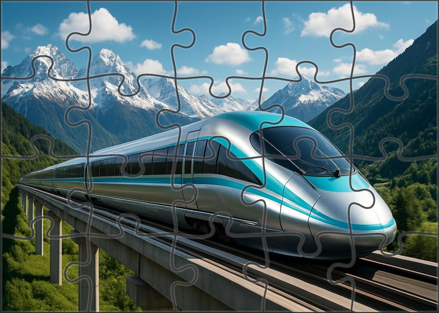 Crystal Summit Maglev Large Format Puzzle