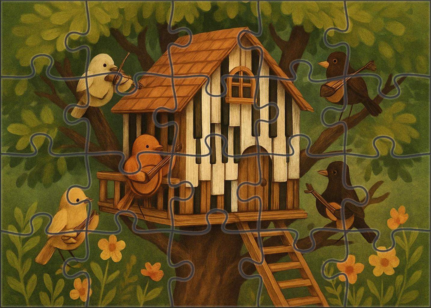 The Musical Treehouse 200 Piece Puzzle