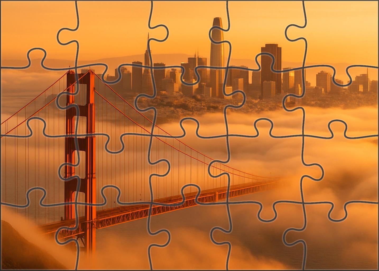 San Francisco Bay Skyline A Harmonious Blend Of Historical And Modern Elements Across Waterfront Vistas Puzzle Challenge