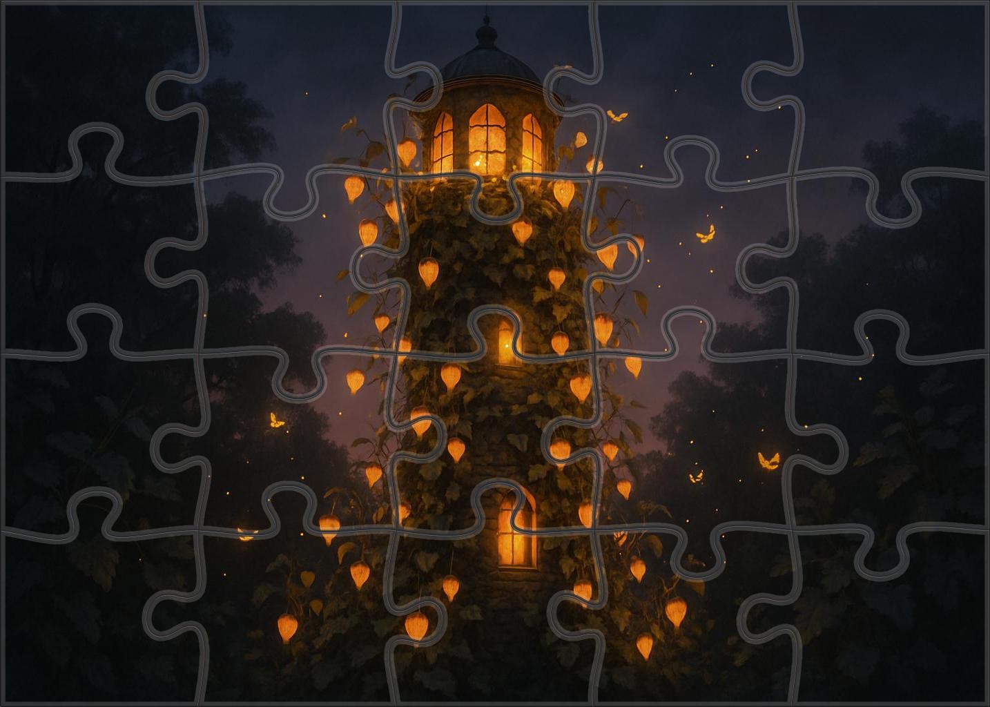 Lighthouse Garden Of Whispering Lanterns 50 Piece Puzzle