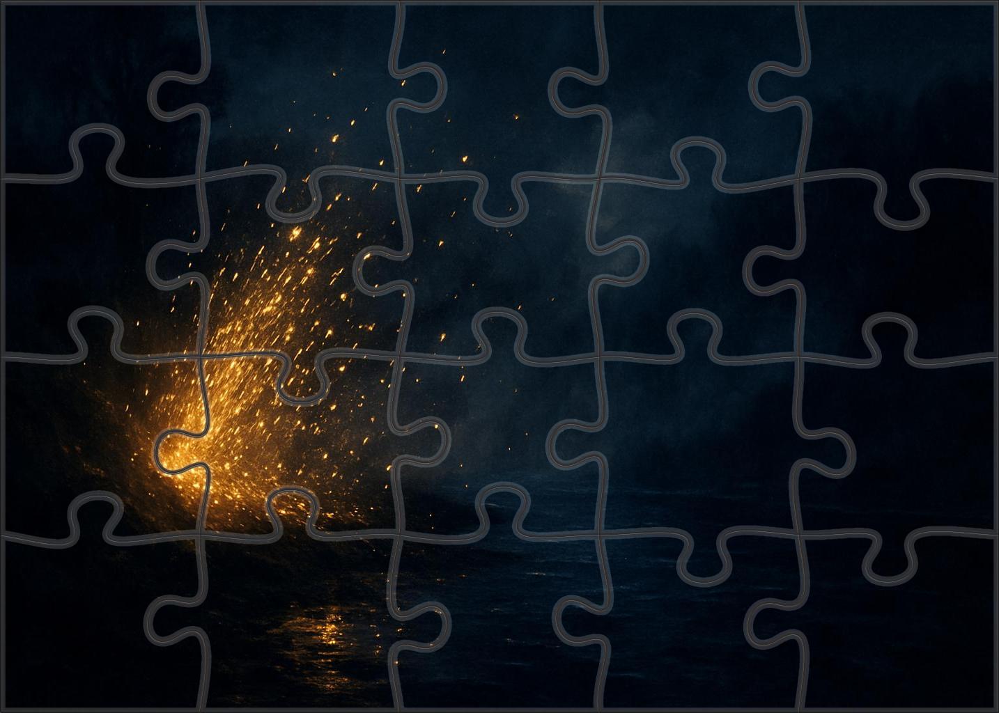 Nocturne In Black And Gold  The Falling Rocket 100 Piece Puzzle