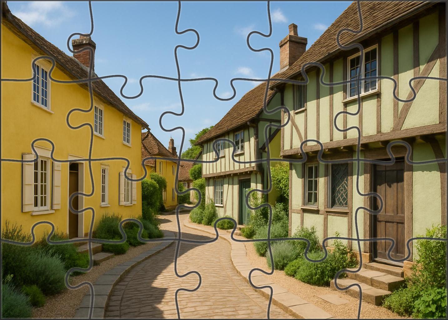 Lemon Sage Crescent 200 Piece Puzzle