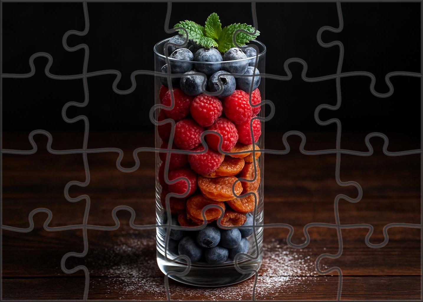 Berry Cascade Tower Layered Fresh And Dried Berry Fusion Puzzle Challenge