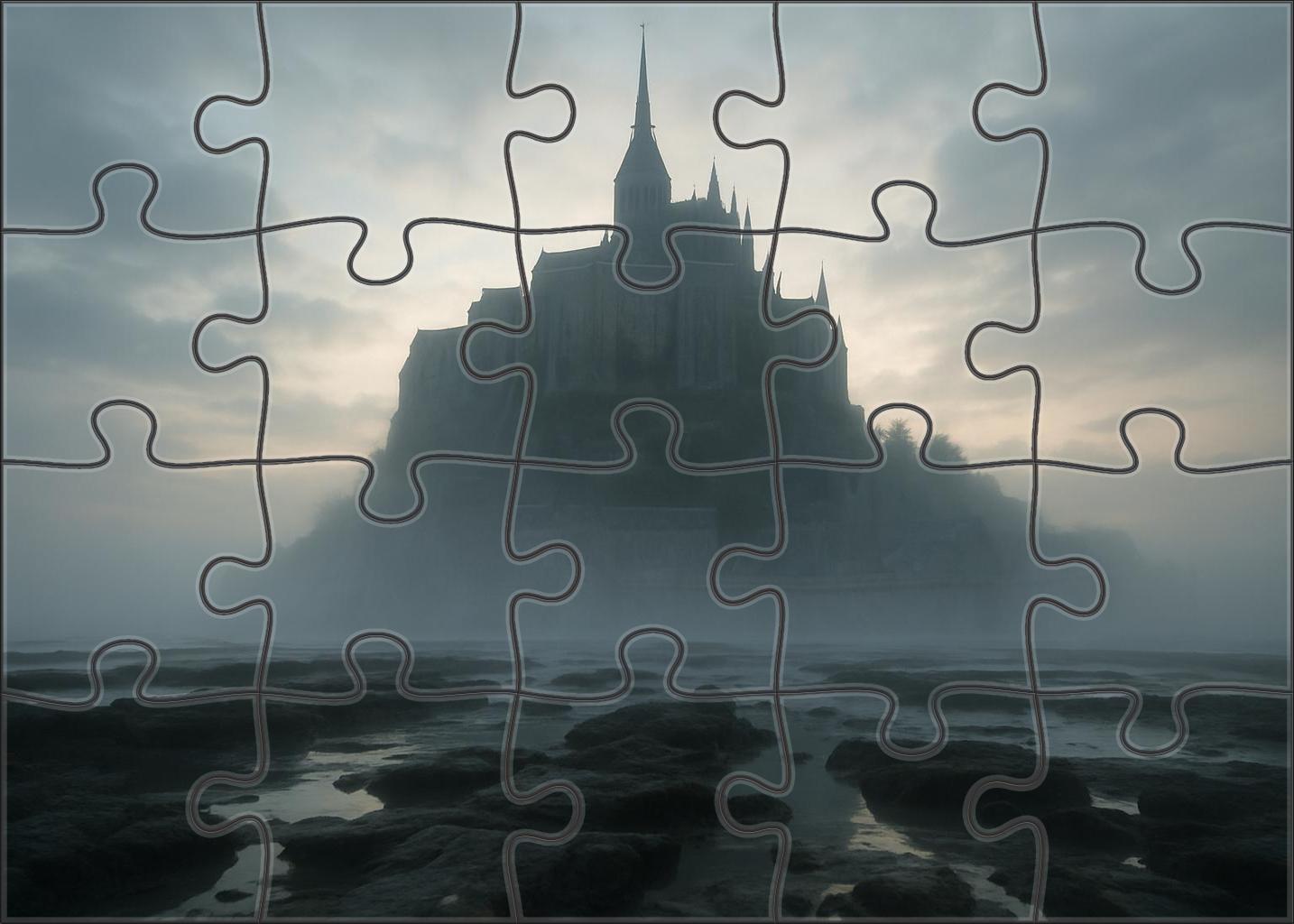 Mont Saint-michel Perched On A Tidal Island In Normandy France Recognized By 6740 Globally For Its Medieval Silhouette Unique Puzzle Design