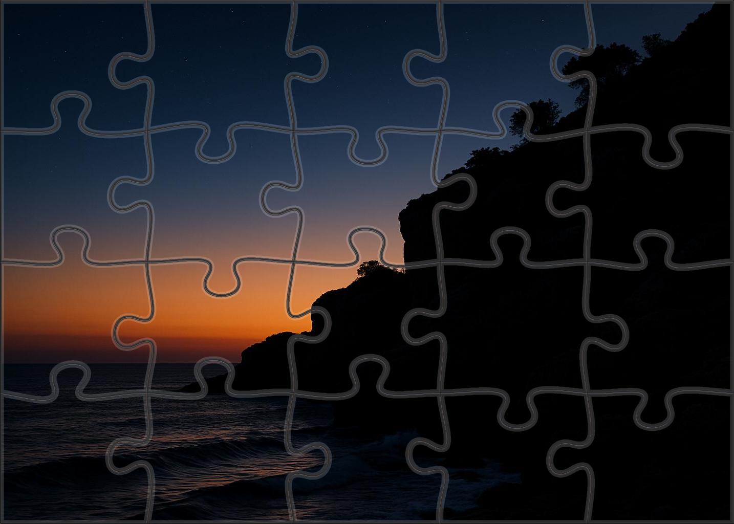 Twilight Coastal Promontory Puzzle Collection