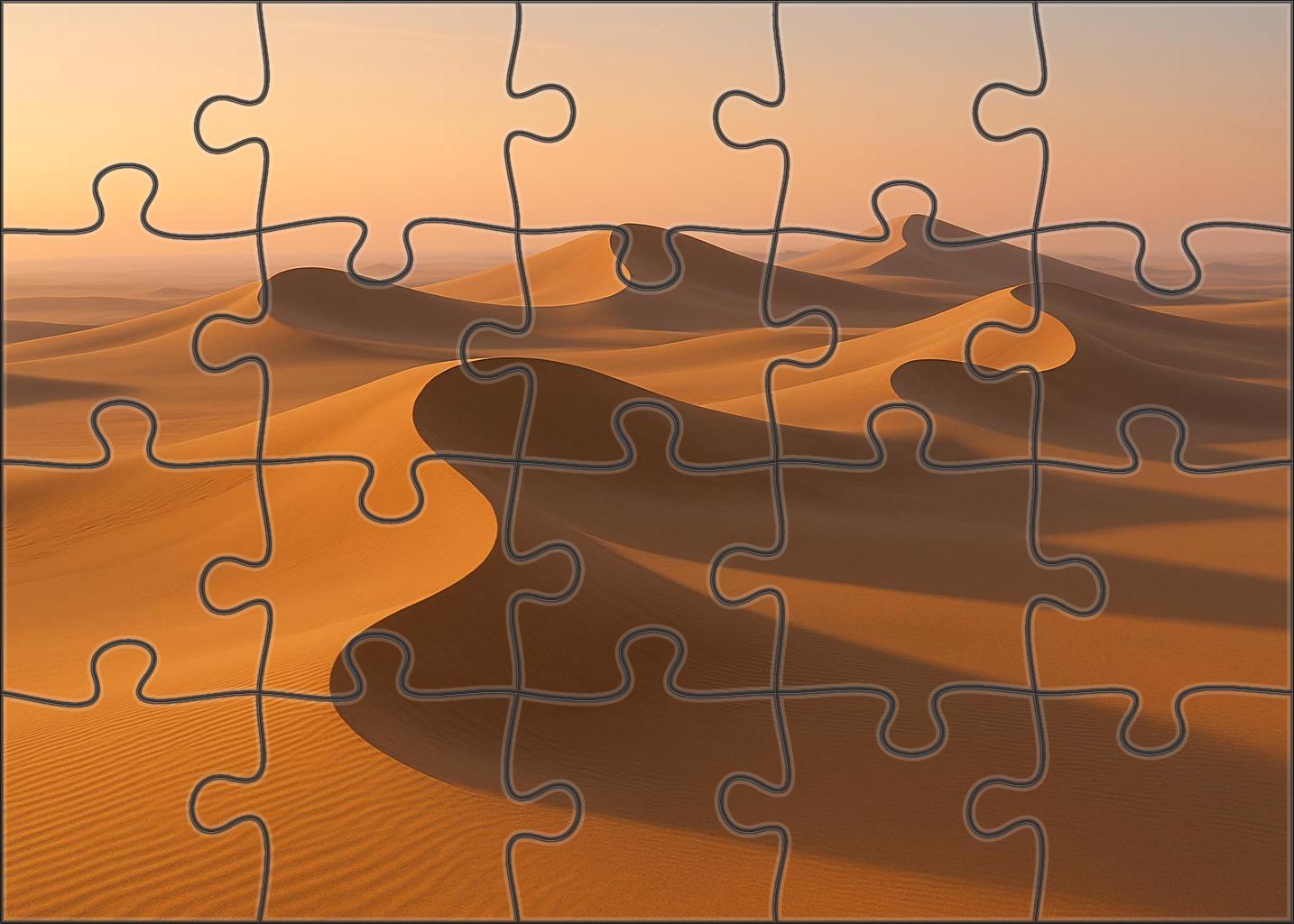 Amber Wave Dunes Golden Sands Under The Rising Sun Puzzle For Adults
