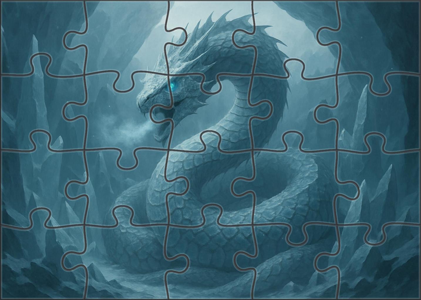 Glacier Maw Basilisk Frozen Terror Of The Shattered Ice Puzzle For Adults