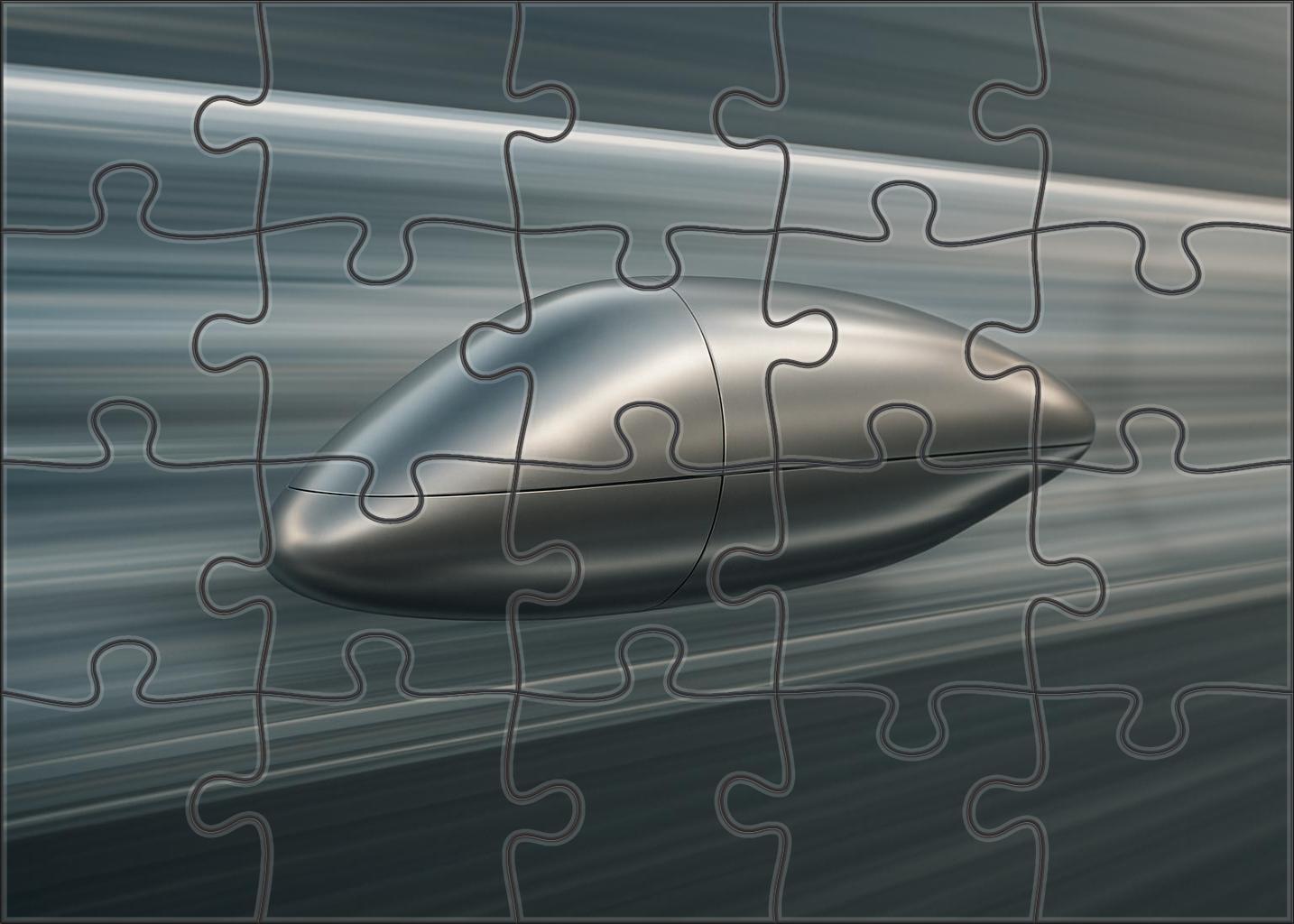 Pneumatic Hyperloop Capsule Puzzle For Kids